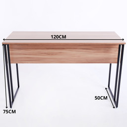Mesa Escrivaninha para Escritorio Estilo Industrial Metal Preto Mdf Amadeirado - 7