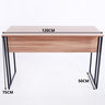 Mesa Escrivaninha para Escritorio Estilo Industrial Metal Preto Mdf Amadeirado - 7