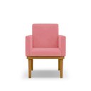 Ver imagem 3 de Kit 08 Poltrona Recepeçao Tefi Suede Rose