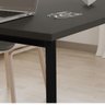 Mesa de Escritório Base Metal Preta Tampo Preto 120 Cm House - 2