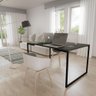 Mesa de Escritório Base Metal Preta Tampo Preto 120 Cm House - 3