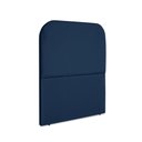 Ver imagem 2 de Cabeceira Estofada Solteiro Alana 90cm Suede Azul Marinho
