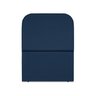 Cabeceira Estofada Solteiro Alana 90cm Suede Azul Marinho - 1