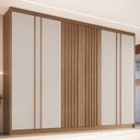 Ver imagem 1 de Guarda-Roupa 6 Portas 3 Gavetas Florence