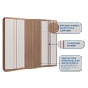 Ver imagem 4 de Guarda-Roupa 6 Portas 3 Gavetas Florence