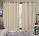 Ver imagem 2 de Cortina Tecido Rustico 4,00M x 2,60M Semi Blackout Areia