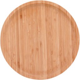 TABLE BANDEJA REDONDO 25x25cm BAMBU NATURAL - 1
