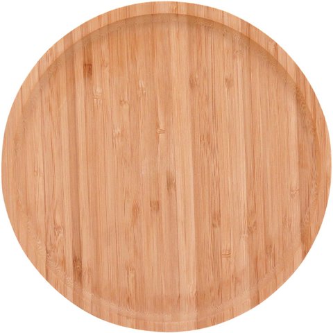 TABLE BANDEJA REDONDO 25x25cm BAMBU NATURAL