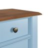 Mesa de Cabeceira Madeira Maciça - Azul - 5