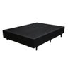 Base Box Casal Sintético Preta - 42x138x188 - 3