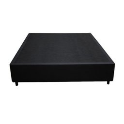 Base Box Casal Sintético Preta - 42x138x188 - 6