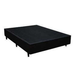 Base Box Casal Sintético Preta - 42x138x188 - 5
