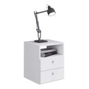 Ver imagem 5 de Quarto Juvenil Com Cama 80 E Mesa De Cabeceira Tokio Art in Móveis Branco