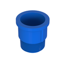 Ver imagem 1 de 20 Unidades Adaptador Bolsa Roscável Macho Irrigação Lf 50mm X 1.1/2'' Cor Azul Durín