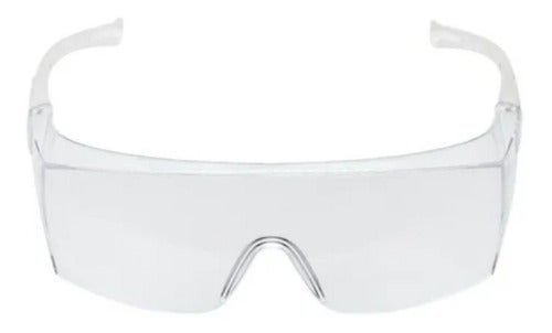 Kit Obra EPI - Luva de Segurança, Capacete VERMELHO, Óculos de Proteção e Protetor Auricular - 4