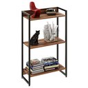 Ver imagem 1 de Estante Livreiro Multiuso Dynamica Industrial 60cm 3 Prateleiras C08 Nogal - Mpozenato