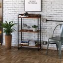 Ver imagem 2 de Estante Livreiro Multiuso Dynamica Industrial 60cm 3 Prateleiras C08 Nogal - Mpozenato