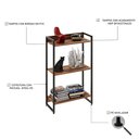 Ver imagem 3 de Estante Livreiro Multiuso Dynamica Industrial 60cm 3 Prateleiras C08 Nogal - Mpozenato