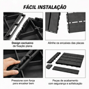 Ver imagem 6 de Kit 12 Deck Modular Plástico 30x30 Quintal Piscina Box Madeira Liso