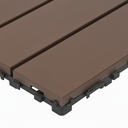 Ver mais imagens de Kit 12 Deck Modular Plástico 30x30 Quintal Piscina Box Madeira Liso