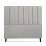 Cabeceira Estofada Cama Box Casal Carla 140cm Linho:cinza Claro - 1