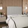 Cabeceira Estofada Cama Box Casal Carla 140cm Linho:cinza Claro - 2