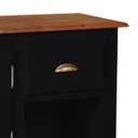 Ver imagem 2 de Gabinete para Banheiro 2 Portas 1 Gaveta e Nicho Dália 3058 - Preto/imbuia Glazer