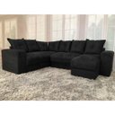 Ver imagem 1 de Sofá de Canto Varias Cores Confortavel Almofadas Soltas Cor:Preto