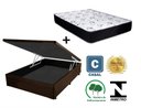 Ver imagem 4 de Cama Box Baú Casal Conforto Sintético Preto + Colchão Casal Conforto Espuma D33 Com EPS 26x138x188