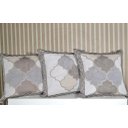 Ver imagem 1 de Kit Capas de Almofadas Rústico Dupla Face 3 Peças - Caqui Geometrico Arte & Tear Kit Capa de Almofad