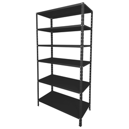 Prateleira Estante Armário Aço 6 Bandejas 60cm Preto Romero - 2