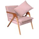 Ver imagem 2 de Kit 2 Poltronas decorativa Monalisa Luxo Dora Bela 0125 Rosa