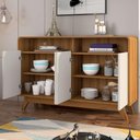 Ver imagem 3 de Aparador Retrô 4 Portas Nature Off White Eccos Potenza