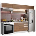 Ver imagem 1 de Armário de Cozinha Compacta 280cm Branco/Rustic Marina Madesa 01