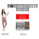 Ver imagem 6 de Armário de Cozinha Compacta 280cm Branco/Rustic Marina Madesa 01