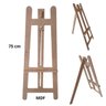 Cavalete p/ Pintura de Mesa 75 cm Madeira MDF Natural Gv Office Cavalete de pintura, cavaletes para  - 2