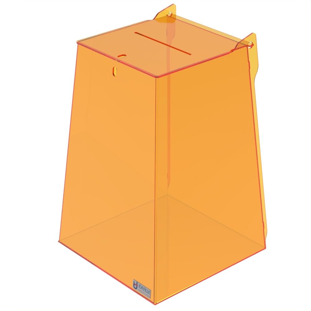 Urna em Acrílico Colorido Piramide 30 Cm - 1
