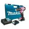 Parafusadeira Furadeira Impacto 12v Rosa 10mm sem Fio 2 Baterias Carregador Maleta Hp333dwyep Makita - 4