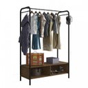 Ver imagem 2 de Guarda-Roupa Closet de Ferro Milão Espresso Móveis Demolição/Preto Marrom/Branco