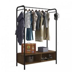 Guarda-roupa Closet de Ferro Milão Espresso Móveis Demolição/Preto - 2