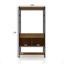 Ver imagem 4 de Guarda-Roupa Closet de Ferro Paris Espresso Móveis Demolição/Preto Marrom