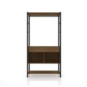 Ver imagem 3 de Guarda-roupa Closet de Ferro Paris Espresso Móveis Demolição/Preto