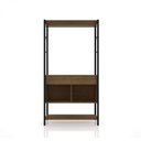 Ver imagem 3 de Guarda-Roupa Closet de Ferro Paris Espresso Móveis Demolição/Preto Marrom