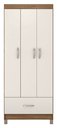 Ver imagem 2 de Guarda Roupa Prince 75cm 3 Portas 1 Gaveta - Amendola Touch/ Off White Demóbile