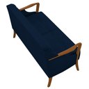 Ver mais imagens de Kit Namoradeira 135cm e 2 Poltronas Decorativas Capitonê Lapa M22 Veludo Azul Marinho - Mpozenato