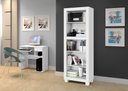 Ver imagem 3 de Estante para Livros Multiuso 4 Prateleiras Dubai Arte Móveis Branco