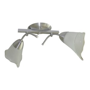 Lustre Para Sala ou Quarto Estilo Colonial com 2 Tulipas De Vidro