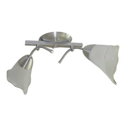 Lustre Para Sala ou Quarto Estilo Colonial com 2 Tulipas De Vidro