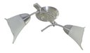 Ver imagem 2 de Lustre Para Sala ou Quarto Estilo Colonial com 2 Tulipas De Vidro