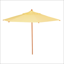 Ver imagem 1 de Guarda Sol Ombrelone Piscina Sombreiro Praia 100% Madeira 3m:Creme